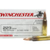Winchester USA .223 Ammo 55 Grain FMJ USA White Box Rifle Ammo - 20 Rounds