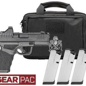 Springfield Hellcat Pro Comp Gear Pac *CA Compliant 9mm 10+1 3.7", Viridian RFX-11 Green Dot, 4 Mags, 10 Rds, Includes Range Bag