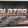 Blazer Ammunition Blazer Brass 9mm 115 Grain Full Metal Jacket Handgun Ammo - 50 Rounds