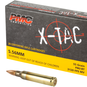 PMC X-TAC 556NATO 55Grain Full Metal Jacket Rifle Ammo - 20 Rounds